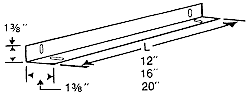 Chassis/Shelf Support Angles